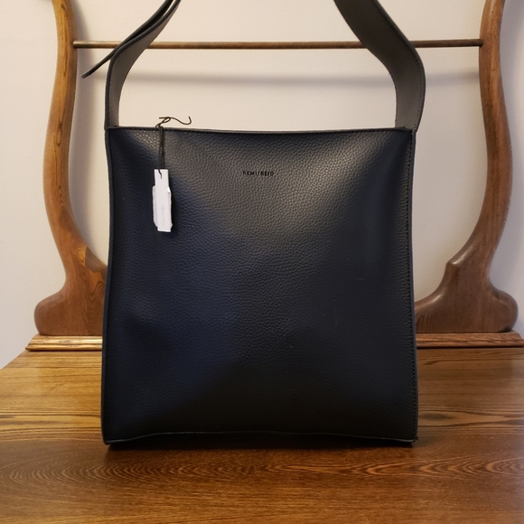 Remi Reid Handbags - REMI/REID Crossbody Purse Vegan Leather - Black